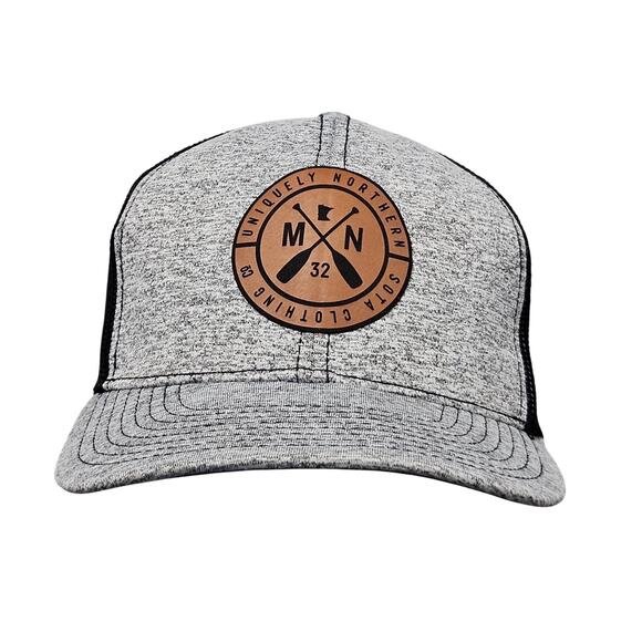 Minnesota Paddling Hat Trucker Cap Gray Black Snapback Sota Clothing Company - Picture 1 of 7